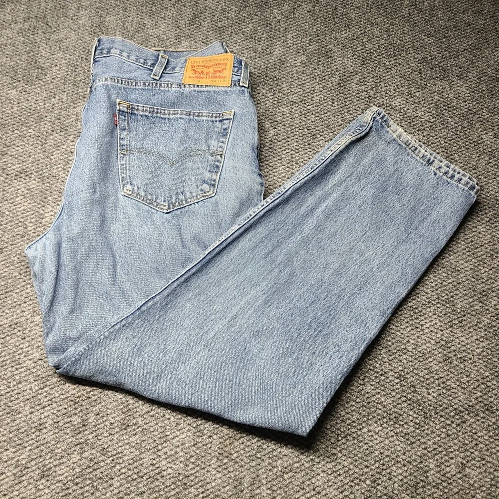 Levis 550 Jeans Mens 40x34 Blue Tapered Relaxed Denim Stretch Baggy Y2K Light
